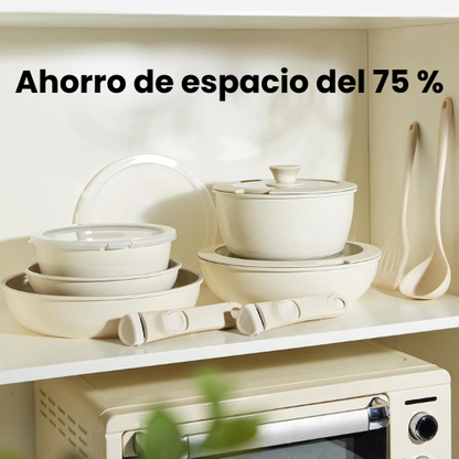 ProChefSet® - Juego de Batería de Cocina de Acero Inoxidable Indestructible Antiadherente 29 ES2