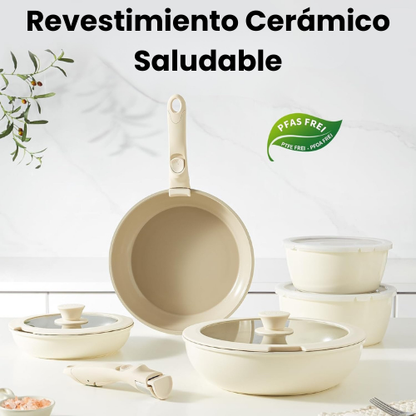 ProChefSet® - Juego de Batería de Cocina de Acero Inoxidable Indestructible Antiadherente 29 ES2