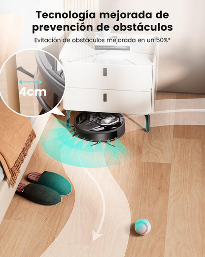 RobotClean® - El Robot Aspirador con Potencia UltraFuerte que Elimina el 100% del Pelo de Mascotas y Polvo