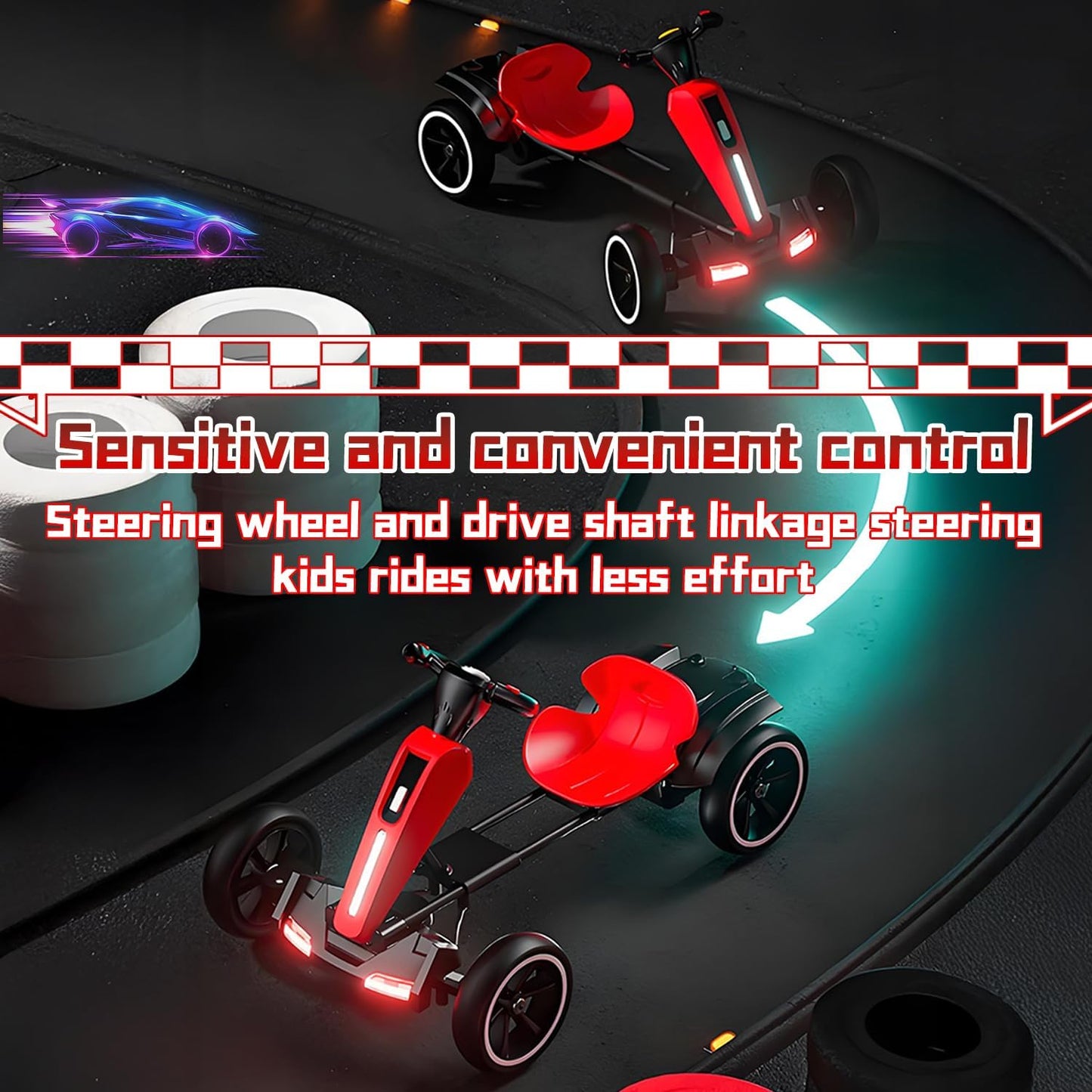 My Kart® - Go-Kart Eléctrico Plegable para Niños