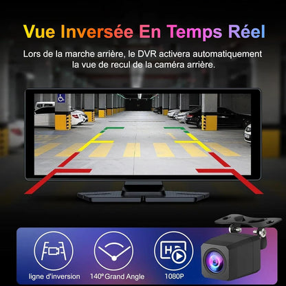 CarBOSS® - CarPlay & Android Auto Inalámbrico | Dashcam 4K + Cámara Trasera HD - ES