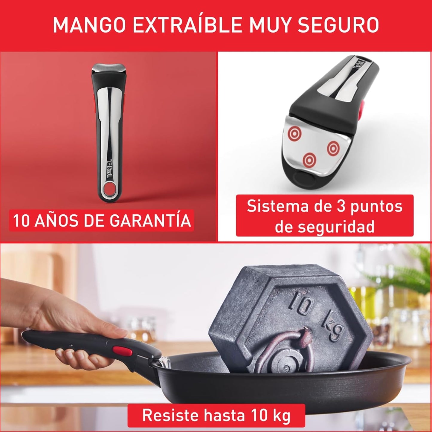 ProChefSet® - Juego de Batería de Cocina de Acero Inoxidable Indestructible Antiadherente 29 ES