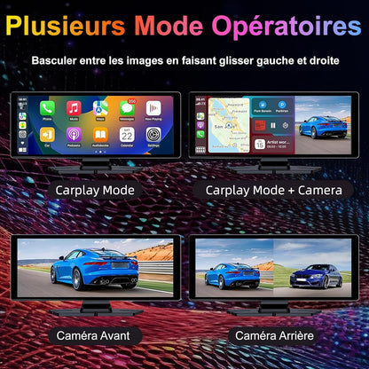 CarBOSS® - CarPlay & Android Auto Inalámbrico | Dashcam 4K + Cámara Trasera HD - ES