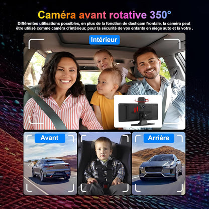 CarBOSS® - CarPlay & Android Auto Inalámbrico | Dashcam 4K + Cámara Trasera HD - ES