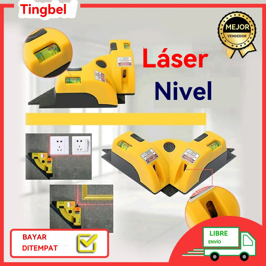 Prexision® - Niveau laser à 90 degrés, outil pour la pose de carreaux à angle droit, niveau infrarouge haute précision