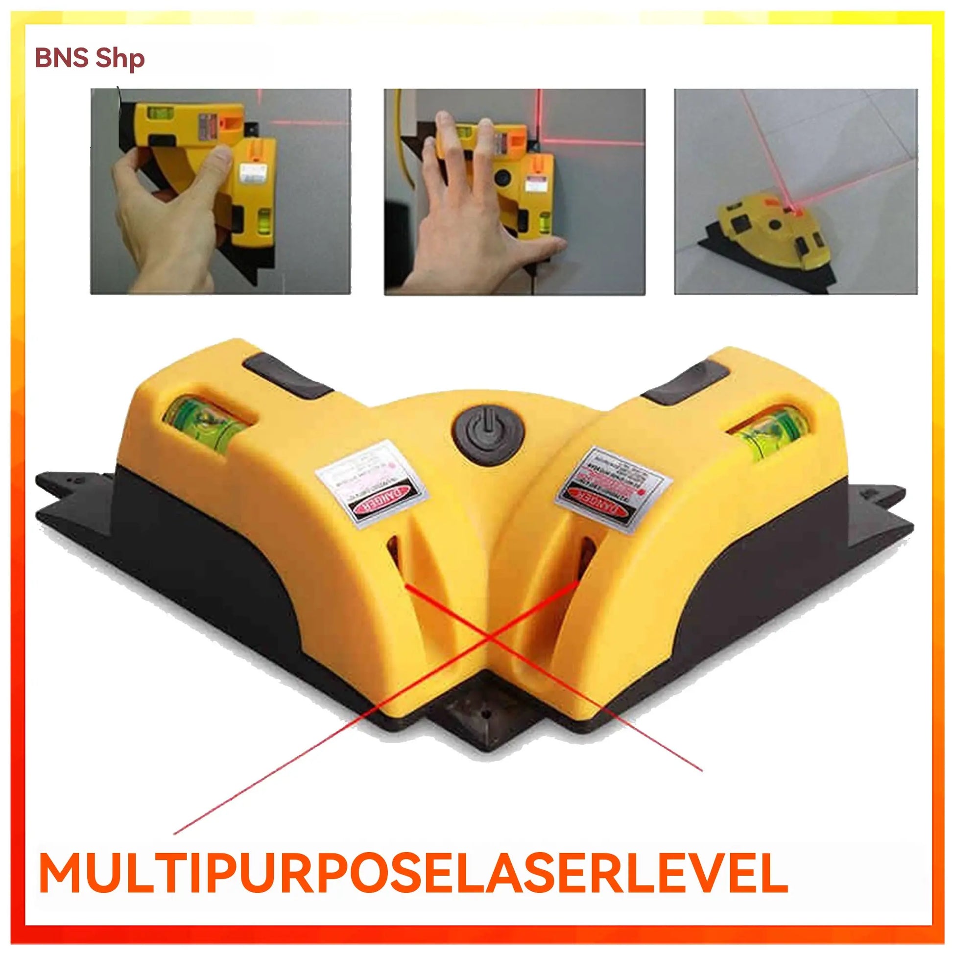 Prexision® - Niveau laser à 90 degrés, outil pour la pose de carreaux à angle droit, niveau infrarouge haute précision