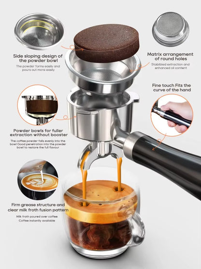 AmoreCafe® - La Máquina de Café Semiautomática de 20 Bares que te Regala un Expreso Perfecto y una Crema Abundante como en la Cafetería