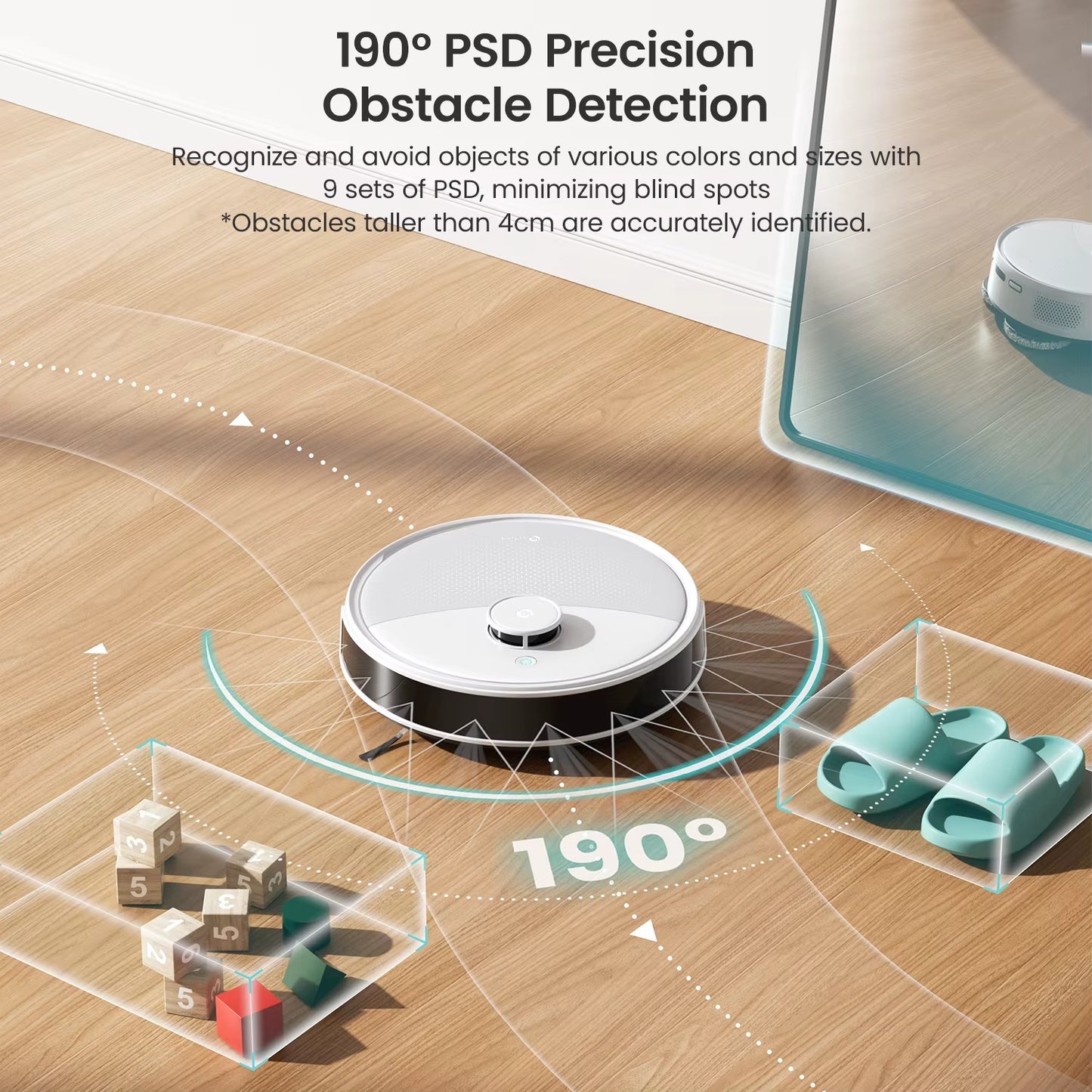 RobotClean® - El Robot Aspirador con Potencia UltraFuerte que Elimina el 100% del Pelo de Mascotas y Polvo 2ES