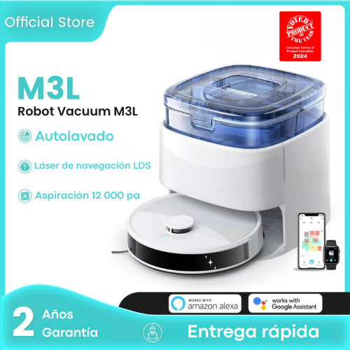 RobotClean® - El Robot Aspirador con Potencia UltraFuerte que Elimina el 100% del Pelo de Mascotas y Polvo 2ES