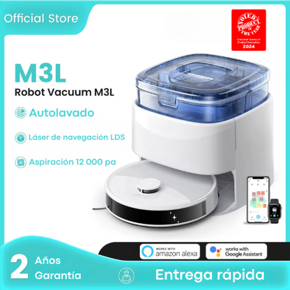 RobotClean® - El Robot Aspirador con Potencia UltraFuerte que Elimina el 100% del Pelo de Mascotas y Polvo 2ES