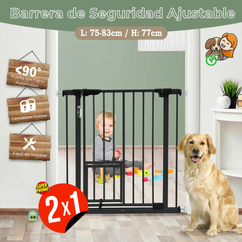 SafeOne® -  La Barrera de Seguridad a Presión por Niños y Mascotas que se Instala en 60 Segundos