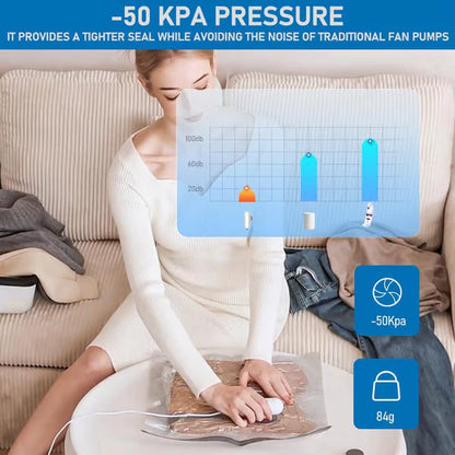 SpaceVacPro® -  El Sistema de Compresión Portátil que Reduce el Volumen de tu Ropa