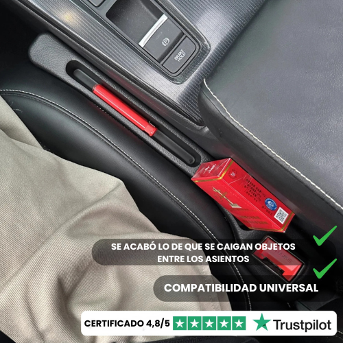 StuffBlock® -  El Revolucionario Tapahuecos Universal que Evita que se Caigan el Móvil, las Llaves y las Monedas entre el Asiento y la Consola